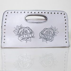 Luxe deVille Clutch / White Clutch / Rockabilly Clutch / Vegas purse